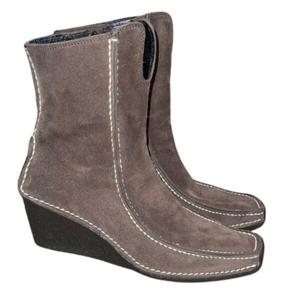 Pons Quintana Suede Booties Size 37 - Picture 2 of 4